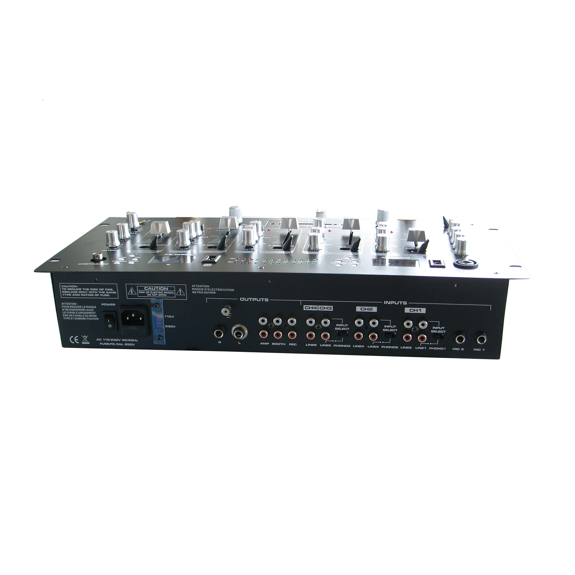 DJM134-2MP3 2xMP3 display player 4 stereo channels13 inputs DJ MIXER